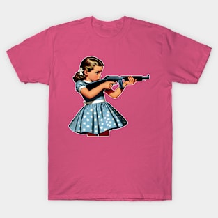 The Little Girl and a Gun T-Shirt